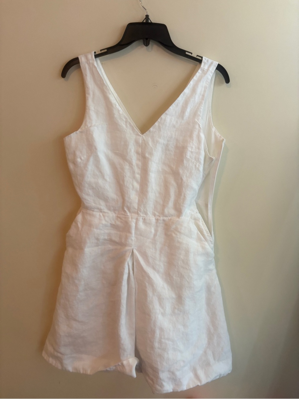 GAP 100% Linen White Mini Dress | Size 6